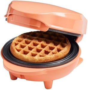 Bestron AMW500PE Mini Waffle Iron, Plastic Metal, Orange