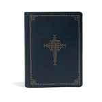 CSB Ancient Faith Study Bible, Navy LeatherTouch: Black Letter, Church Fathers, Study Notes and Commentary, Ribbon Marker, Sewn Binding, Easy-To-Read Bible Serif Type
