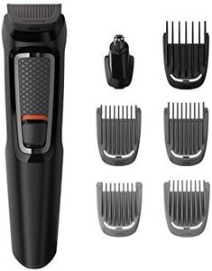 Philips Series 3000 7-in-1 Multi Grooming Kit for Beard & Hair with Nose Trimmer Attachment - MG3720/13