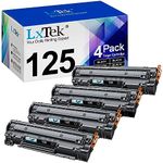 Lxtek 125 CRG-125 Toner Cartridge Black, 4 Pack Compatible Replacement for Canon 125 CRG-125 C125 3484B001AA to use with ImageClass LBP6030w LBP6000 ImageClass MF3010 Laser Printer