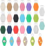 TORIHIKI 40 Pcs Motel Keychain Blank, Hotel Keychain Blank Bulk, 20 Color Plastic Rhombus Motel Keychain with Key Rings, Vintage Sublimation Keychain Blanks for Vinyl DIY Ornament Crafts Luggage Tag,