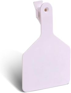 MUDUOBAN Cattle Ear Tags Z Tags One-Piece 50Pcs Balnk TPU Animal Identification Livestock Ear Tags for Cow,Goats,Dogs,Pigs,Sheep,Large Size