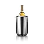 FINAL Touch Stainless Steel Wine Chiller with Removable Gel Freezer Packs, Stainless Steel Wine Cooler with Removable Gel Ice Packs