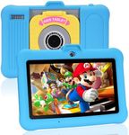 SUMTAB Kids Tablet 7 inch Android 13 Tablet for Kids (Ages 2-14), 8GB RAM 64GB ROM 128GB Expand,Software Pre-Installed, Bluetooth, WiFi,with Shockproof Case