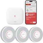 X-Sense Smart Smoke Alarm for Home with English Voice Alerts and 17 Locations, Wi-Fi Smoke Alarm with SBS50 Base Station, Wireless Interlinked Fire Alarm, XS0B-MR31