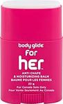 Body Glide For Her Moisturizing Anti Chafe Balm Stick (for Canadian Sale Only), 22g, Magenta (Packaging May Vary)