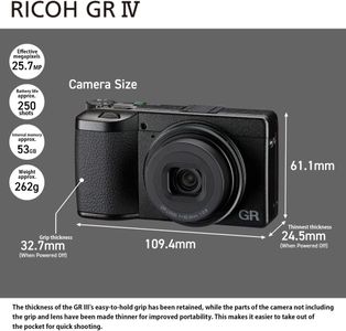 Ricoh GR IV 25.7MP Compact Camera – 28mm Wide-Angle Lens