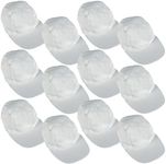 Do It Yourself Value White Cotton Caps 12 Pc - Crafts for Kids and Fun Home Activities