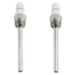 heyous 2pcs 1/2 Inch NPT 100mm Thermowell Stainless Steel Thermowell with Nylon Cable Gland for Temperature Sensors