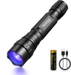 KEENZO UV Torch, 501B Mini 395nm Black Light LED Ultraviolet Flashlight, Professional Small UV 395nm Light,Blacklight Detector for Pet Urine, Stain, Bed Bugs and More