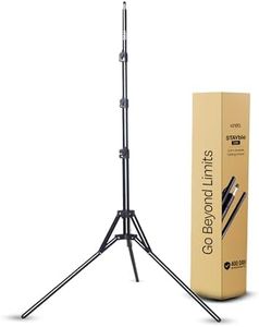 Kreo Stayble 190 Tripod Stand for Video and Photo, Aluminium Lightweight Foldable Tripod Stand for DSLR Camera, Lights and More for Recording with Adjustable 190 cm Height