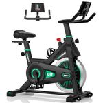 [2026 Model] DMASUN Exercise Bike with Large Tablet Holder & LCD Display, Quiet Indoor Cycling Bike for Home Training Cardio with Heavier Flywheel, 0-100% Resistance Spin Bike with 350LBs Capacity