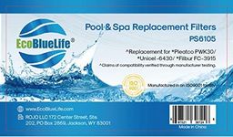 EcoBlueLife Hot Springs Spa Filter Replacement - Compatible with Watkins 31489, PWK30, Unicel C-6430, Filbur FC-3915 - Hot Tub Cartridge, Pool Filters, Spa Cleaner for Hot Tub