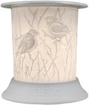 Cello Porcelain Straight Electric Melt Burner, Bird Pattern, Safe for Use with Children and Pets, Perfect Wax Melts and Wax Medallions