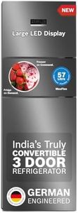 BOSCH MaxFlex Convert 335L, 3 Star Inverter Frost Free Triple Door Refrigerator (2024 Model, CMC36K03NI, 8-in-1 Convertible, UV Protected Body Shield, VitaFresh Technology, Adaptive UI, Smoky Steel)