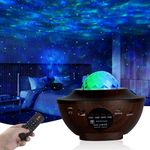 Galaxy Star Projector, AMORNO Nebula LED Night Light for Room Decor, Ocean Wave Starry Sky Light Projector for Bedroom/Home Theater, Remote & Bluetooth Speaker, for Kids Teen Girl Boy Adults Gifts