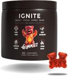 Pre-Workout Gummies Focus, Energy, Shredding Gummies Preworkout Chewables Caffeine, English Walnut Extract, Taurine, Carnitine, Green Tea Extract | Mixed Berry 30 Serves