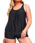 Yonique Plus Size Tankini Swimsuits