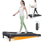 Under Desk Treadmill with Incline, UREVO Walking Pad with 3-Stage Auto Incline, Inclined Walking Treadmill with Remote Control, 2.5HP Treadmills for Home and Office with Large Running Area