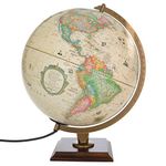 Replogle Globes 83502 Illuminated Carlyle Globe, Small, Off- White