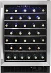 Danby DWC057A1BSS 5.7 Cu. Ft. Built-In Beverage Center, Holds 60 Bottles, Single Zone Under Counter Wine Fridge In Stainless Steel - For Kitchen, Home Bar