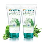 Himalaya Moisturizing Aloe Vera Face Wash,Cleanses, Soothes and Nourishes Skin,For Normal to Oily Skin- 150ml (Pack of 2)