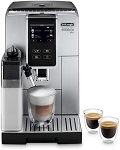 De'Longhi Dinamica Plus ECAM 370.70.SB, Automatic Coffee Machine Bean-To-Cup, LatteCrema System, One Touch Technology, FullTouch Screen, Wide Range of Recipes, Silver/Black