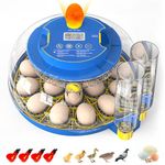 MYPIN 18 Egg Incubators for Hatching Eggs, Egg Incubator with Eggs Automatic Turning, Humidity &Temperature Control, Auto Water Filling, Egg Candler for Chicken Duck Goose Quails Eggs, Farm Lab Home