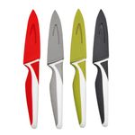 Starfrit Gourmet - Set of 4 Paring Knives with Protective Covers - Stainless Steel Blade