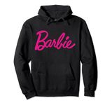 Barbie Womens Official Pink Logo Pullover Hoodie