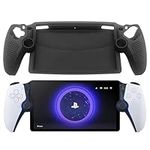 Qoosea for Playstation Portal Case Silicone Shock-Absorption Anti-Fingerprint Scratch Resistant Cover Case for Playstation Portal - Black