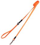 Rogz Utility Small 3/8" Nitelife Fixed 6' Long Reflective Dog Leash, Orange