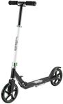 Xootz Big Wheel Scooter for Kids, Foldable with Adjustable Handlebars - Black