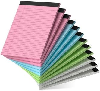 DORFAS 12 Pack Legal Pads 8.5 x 11 Legal Pads 8.5 x 11 Wide Ruled Notepads Colored Note Pads 8.5 x 11 Perforated Legal Notepads 80GSM Legal Pad 30 Sheets Writing Pads for School, College, Office