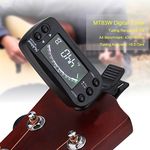 Tuner Metronome, Portable 2 in 1 Clip-on LCD Digital Tuner & Metronome for Guitar Bass Violin Ukulele String Instrument