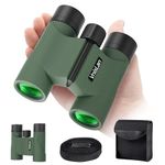 Binoculars for Adults and Kids High Power - 10x22 HD Compact Binoculars for Bird Watching - Easy Focus Waterproof Binoculars with Low Light Vision for Outdoor Hunting, Travel, Concert, Theater, Opera