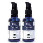 Forest Hill Premium Pre Shave Oil For Men With Sandalwood & Orange For Smooth & Moisturize Shaved Skin, Blend of Jojoba Oil, Vitamin E & Olive Oil, Before Shave Oil For Personal & Professional Salon, (50ml Pack of 2)