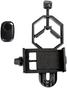 Celestron – Smartphone Adapter and Bluetooth Remote for Telescope, Binoculars & Spotting Scopes – Capture Images & Video Through Your Optics – Simple, Durable, Metal Body - Compact and Travel-friendly
