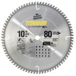 Vermont American 27841 5/8-Inch Arbor 10-Inch 80 Tooth ATB Titanium Series Circular Saw Blade