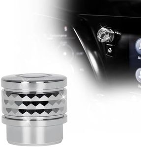 Bracingo Volume Control Knob,Metal Volume Dial Rotary Knob Replacement Compatible with for Corvette C8 Stingray Coupe Z51 Convertible/HTC 2020-2025,for Z06 E-Ray 2023-2025,Silver Volume Cap