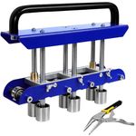 Three-Station Edge Roller for Bending Metal Roofing Materials at 0-90 ° Angle,Sheet Metal Edge Roller Bender Fit for 29 to 22-Gauge Steel,Making 5/8" to 4" (16 to 102 mm) Bends.