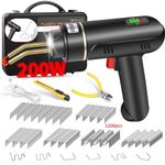 200W Cordless Plastic Welder, Plastic Welding Kit with 1200PCS Hot Stapler, USB Rechargeable Plastic Welder Gun with 5000mAh Battery, Plastic Weld Bumper Repair Kit for Most Plastic Repair