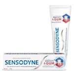 Sensodyne Toothpaste Sensitivity & Gum, Dual action tooth paste for sensitive teeth and healthy gums, 70 gm