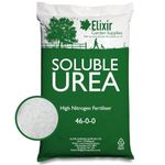 Elixir Gardens UREA 46-0-0 Slow Release Nitrogen Fertiliser Prills Water Soluble and Top Dressing. Grass Lawn Shrub Tree Plant Foliage BOOST | 1kg bag