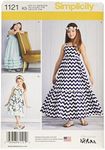 Simplicity 1121 Pull Over Maxi Dress Sewing Pattern for Girls, Sizes 7-14