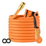 Whiriwhiri Garden Hose 100ft, 3x Expandable Ultra Lightweight 34ft Water Hose with No-leak 3/4 Threaded Joint, Swivel Handle 10 Modes Spray Nozzle Kink-Free Retractable Hose Pipe 2024 Patented(100FT)