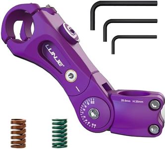 LUNJE 120° Adjustable Suspension Stem, ShockStop Suspension Stem for Bicycles, Adjustable Shock-Absorbing Bike Stem, MTB, Gravel, Hybrid, E-Bikes & Recreational Riding, Comes with Installation Tools