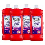 Amazon Brand - Presto! Bathroom Cleaner, Floral - 4 Ltr (1Ltr X 4)| Suitable for Bathroom floors, Slabs, Wall tiles, Sinks, Basins, Stainless Steel taps and Shower heads