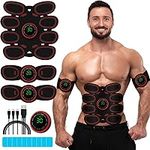 Drezela Electronic Muscle Stimulator, Abs Stimulator Muscle Toner, Ab Machine Trainer USB Rechargeable Gear for All Body, Fitness Strength Training Workout Equipment for Men and Women H9
