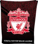 Todd Linens Liverpool Football Crest Fleece Blanket Throw Soft LFC Warm Sofa Travelling Blanket Mesh Liverpool Gift for Men Kids Teen 100x 150 cm